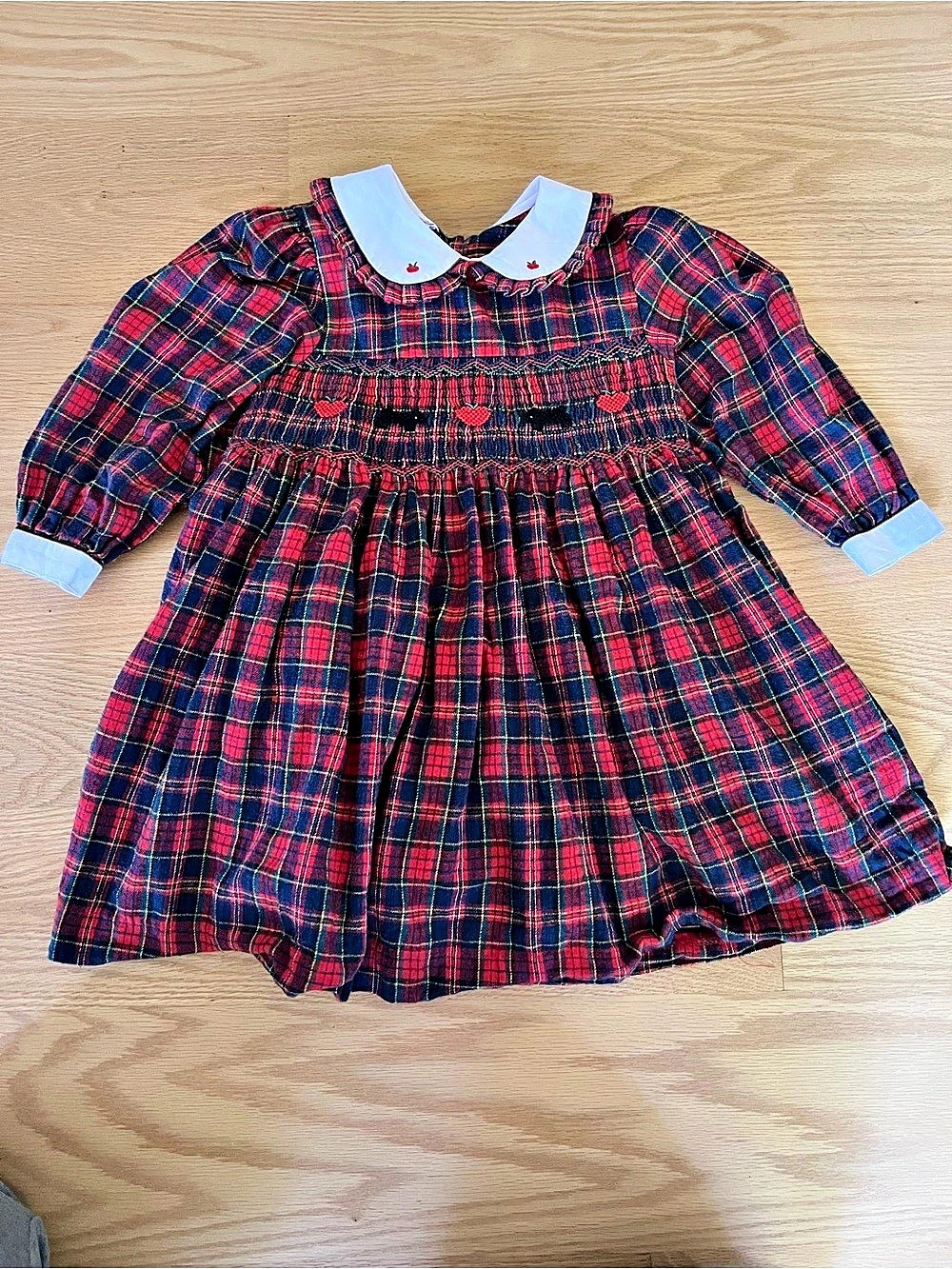 Vintage Harlequin Designs Girls 4T Plaid Dress